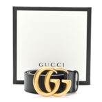 Calfskin Double G 40mm Belt 85 34 Black - 图片 6