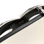 Calfskin CC Reversible Belt 95 38 Black White - 图片 7