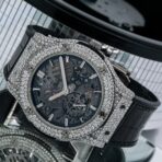 Hublot Classic Fusion Chronograph 545.NX.0170.LR 45MM Black Dial With Leather Bracelet - 图片 2