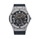 Hublot Classic Fusion Chronograph 545.NX.0170.LR 45MM Black Dial With Leather Bracelet