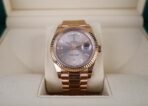 Rolex Day-Date 40 Rose Gold Sundust Diamond Dial & Fluted Bezel President Bracelet 228235 - - 图片 2