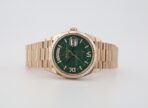 Rolex Day-Date 36 mm President Rose Gold Green Aventurine Diamond Dial Fluted Bezel - 128235 - 图片 4