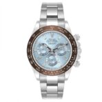 Rolex Daytona Ice Blue Diamond Dial Platinum Chronograph Watch 116506