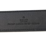 Piuma Calfskin Jumbo GG Embossed 35mm Belt 80 32 Black - 图片 5