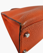 Hermes Kelly 32 Togo Sellier Orange PHW - 图片 9