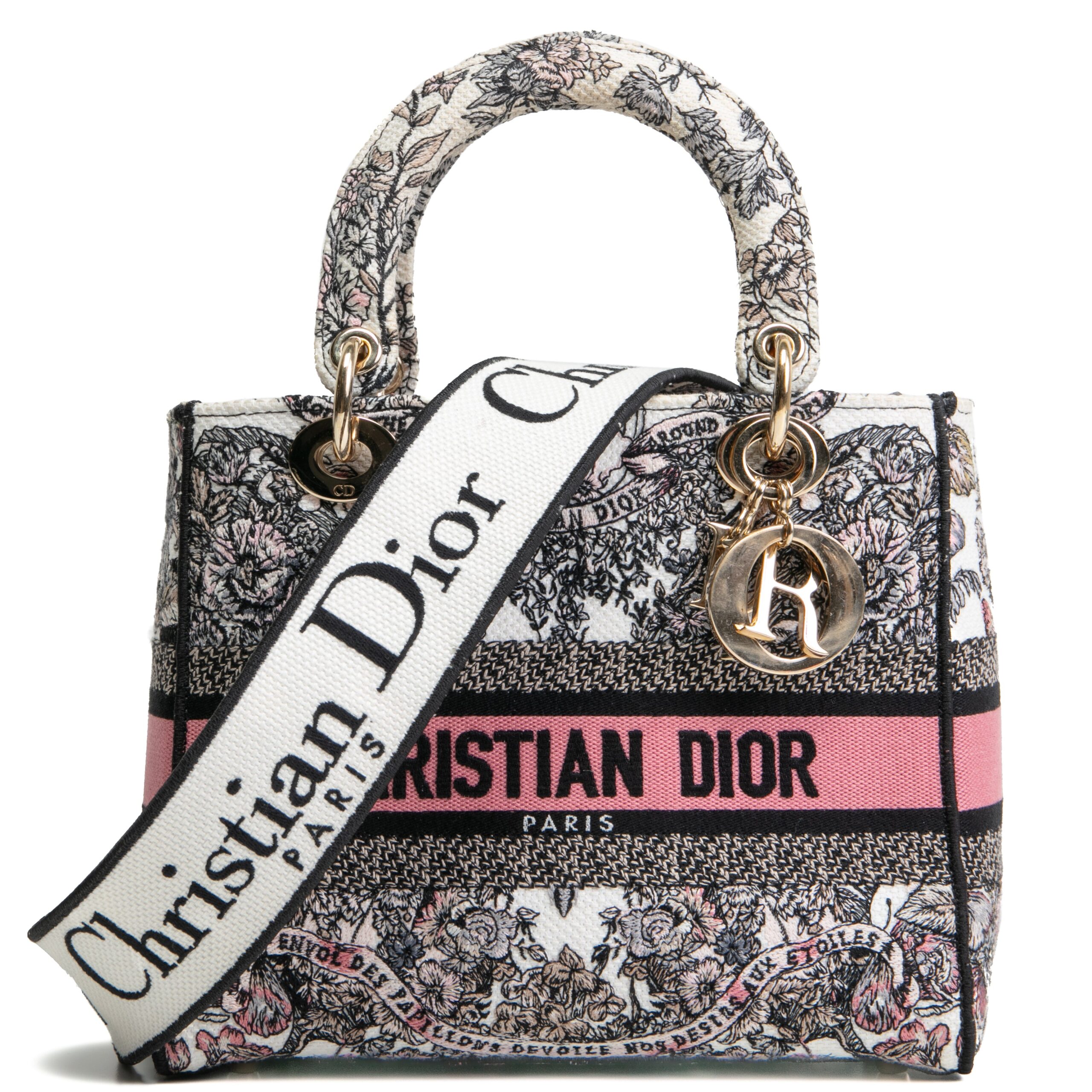 16434.jpg DIOR Lady D-Lite Medium Multicolor Cabinet De La Mer Motif - 图片 1