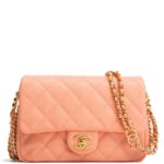 CHANEL Caviar CC You Flap Bag - Peach