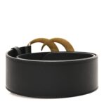 Calfskin Crystal Double G 55mm Belt 75 30 Black - 图片 2