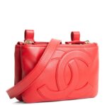 CHANEL CC Mania Double Waist Bag - Red - 图片 3