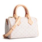 LOUIS VUITTON Speedy 20 Bandouliere Jacquard Mini Monogram Canvas - Mastic Cream - 图片 3