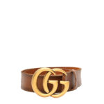Faded Calfskin Double G Belt 80 32 Cuir