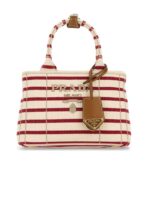 Prada Jardinière Striped Cotton Canvas Mini-Bag