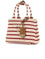 Prada Jardinière Striped Cotton Canvas Mini-Bag - 图片 2