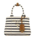 Prada Jardinière Striped Cotton Canvas Mini-Bag