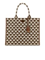 Large Prada Symbole Embroidered Fabric Bag