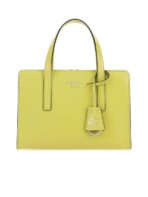 Prada Logo Detailed Top Handle Tote Bag in Green