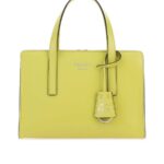 Prada Logo Detailed Top Handle Tote Bag in Green