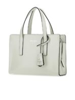 Prada Logo Detailed Top Handle Tote Bag in White - 图片 2