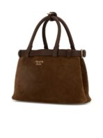 Prada Buckle Small Suede Handbag with Double Belt - 图片 2