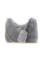 Logo Plaque Zipped Shearling Shoulder Bag - 图片 2