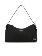 Triangle-Logo Zipped Shoulder Bag