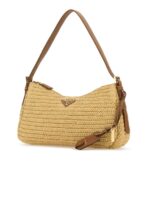 Prada Aimée Large Crochet and Leather Bag - 图片 2