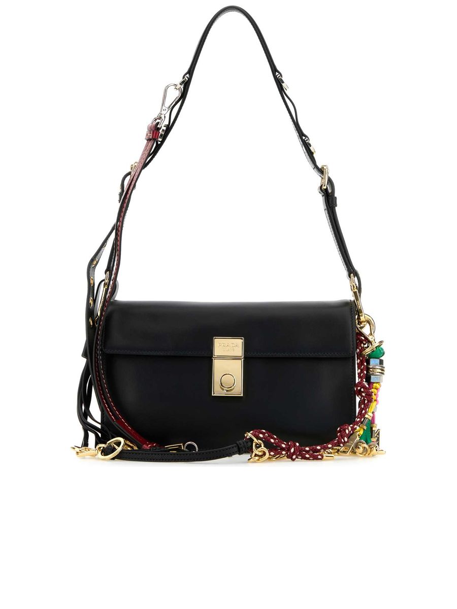 1BD379VOO62C6A_F0002-1.jpg Prada Soft Sound Small Leather Shoulder Bag with Charms - 图片 1