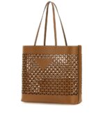 Caramel Leather Shopping Bag - 图片 2