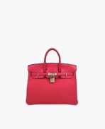 Hermès Birkin 25 Framboise Touch Togo Matt Alligator PHW