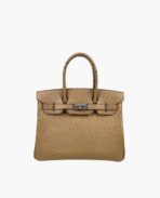 Hermès Birkin 30 Ostrich Tabac PHW