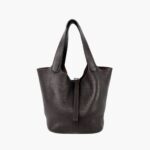 Hermès Picotin 22 Chocolat Clemence PHW