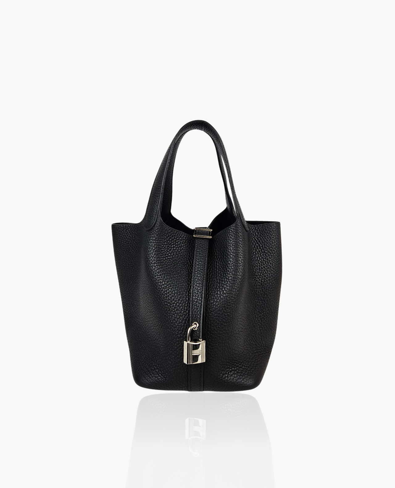 1_d84ed373-788b-4bd9-b2fd-145f132e64e5.png Hermès Picotin 18 Lock Clemence Black PHW - 图片 1
