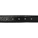 Snakeskin Heart Belt 75 30 Black - 图片 3