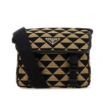 Embroidered Fabric Symbole Crossbody Bag