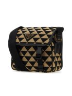 Embroidered Fabric Symbole Crossbody Bag - 图片 2