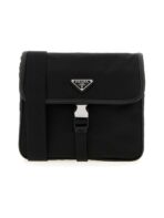 Re-Nylon and Saffiano Leather Shoulder Bag