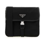 Re-Nylon and Saffiano Leather Shoulder Bag