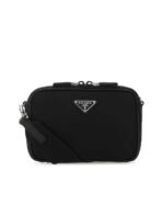 Leather And Nylon Crossbody Bag