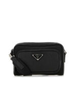 Renylon And Leather Crossbody Bag