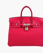 Hermès Birkin 25 Framboise Touch Togo Matt Alligator PHW - 图片 2