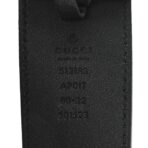 Calfskin Crystal Double G 40mm Belt 80 32 Black Multicolor - 图片 3