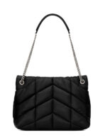 Loulou Puffer Medium Black Quilted Shoulder Bag - 图片 3