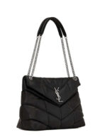 Loulou Puffer Medium Black Quilted Shoulder Bag - 图片 2
