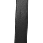 Grained Calfskin Monogram Cassandre Square Buckle Belt 100 40 Black - 图片 3