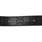 Calfskin GG Tennis Embossed Double G 40mm Belt 70 28 Intense Black - 图片 3