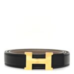 Swift Epsom 24mm Mini Constance H Belt 95 38 Black Etoupe