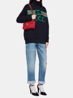 GG Marmont Mini Matelasse Red Leather Shoulder Bag - 图片 6