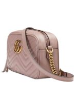 GG Marmont Small Matelassé Zipped Dusty Pink Shoulder Bag - 图片 2