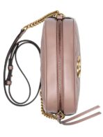 GG Marmont Small Matelassé Zipped Dusty Pink Shoulder Bag - 图片 4