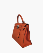 Hermes Kelly 32 Togo Sellier Orange PHW - 图片 4